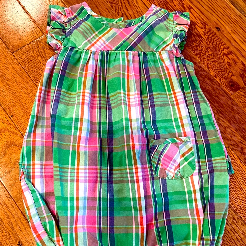 Chaps Spring Plaid Bubble *Size 9m*